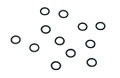 O-Ring, Buna-n, .144 I.D. X .025 Width; Pkg of 12