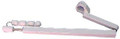 Telescoping Arm w/3 Position Holder, White