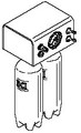 Asepsis Self-Contained Deluxe Dual Water System w/2 Liter Bottle