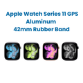 Apple Watch Series 11 GPS, Aluminum 42mm Rubber Band