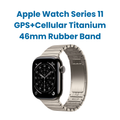 Apple Watch Series 11 GPS+Cellular Titanium 46mm Rubber Band