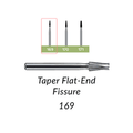 Kerr Carbide Burs FG Short Shank, Taper Flat End Fissure, 10/Pack
