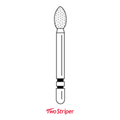 Premier, Two Striper Diamond Bur, 50/Pack, 283.4C, 2050142