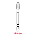 Premier, Two Striper Diamond Bur, 50/Pack, 285.5F, 2050173