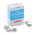 Hu-Friedy Permanent Crowns, Stainless Steel Permanent Molar Crowns, 5/Pack