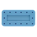 Rectangular 14 Hole Baby Blue Bur Block