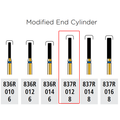 Alpen FG 837RC 012 Modified End Cylinder Diamond Bur 5/Pk