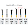 Alpen FG 837RC 014 Modified End Cylinder Diamond Bur 5/Pk