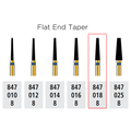 Alpen FG 847C 018 Flat End Taper Diamond Bur 5/Pk