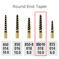 Alpen FG 850-10TC 018 TurboCut Round End Taper Diamond 5/Pk
