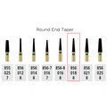 Alpen FG 856SC 018 Round End Taper Diamond Bur 5/Pk