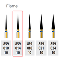 Alpen FG 859F 014 Flame Shape Diamond Bur 5/Pk