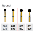 Alpen FG 801C 027 Round Diamond Bur 5/Pk