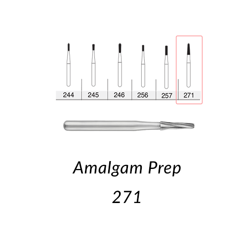 SS White Carbide Burs. FG271 Amalgam Prep. 10 Pcs. Dental Brands