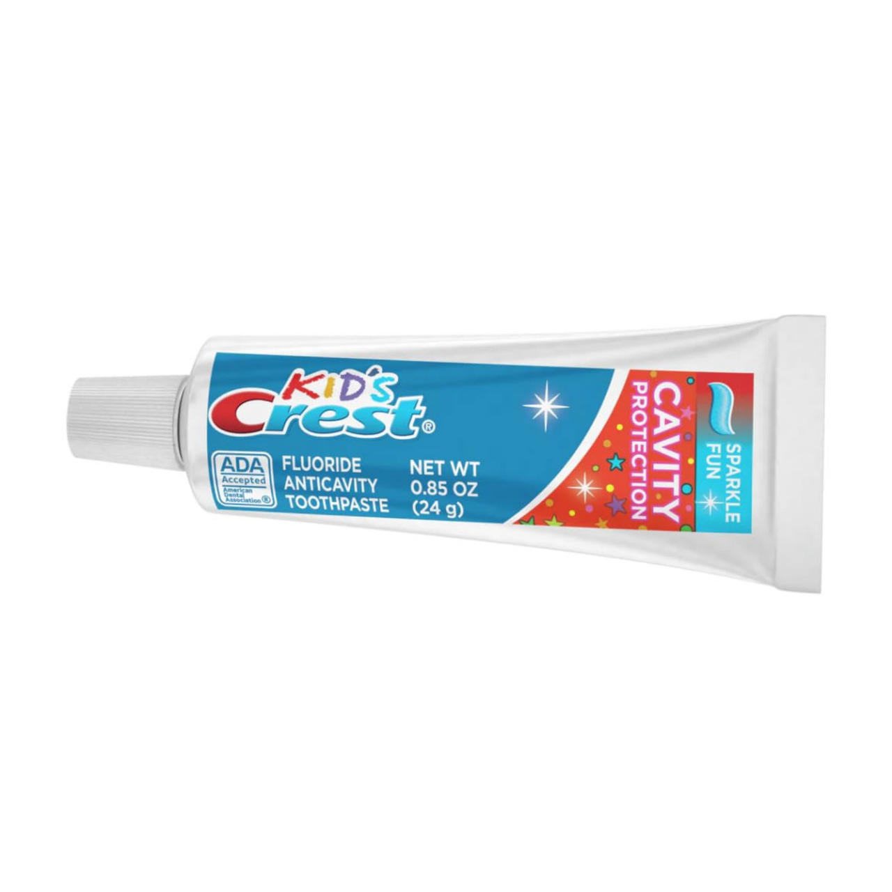 Crest Sparkle Kids Toothpaste, Professional Trial Size Unboxed, 0.85 oz ...