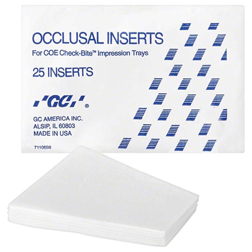 Occlusal Inserts CheckBite 25/Pk