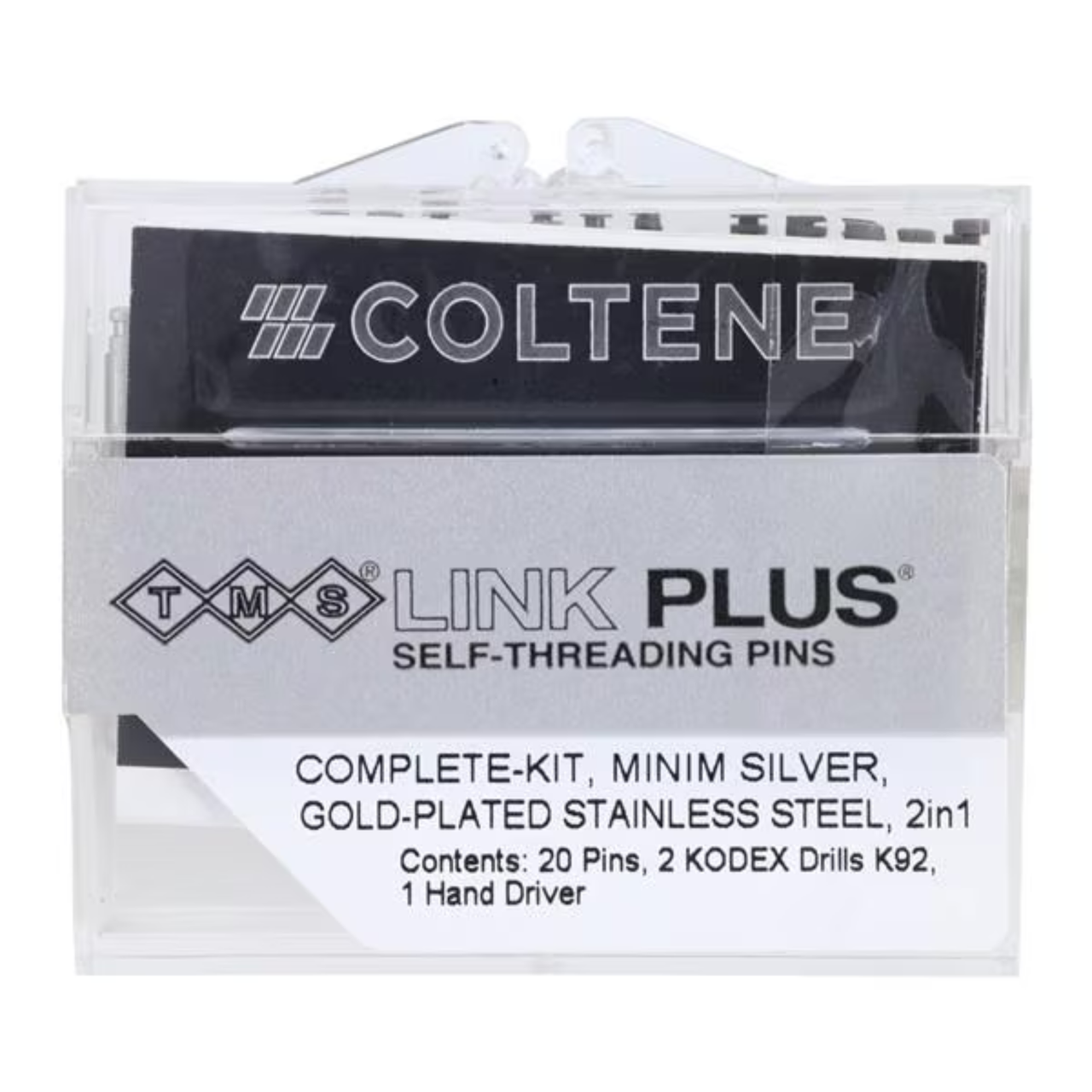 Self-Threading Pin System Link Complete Kit, Regular 2in1 Double Silver