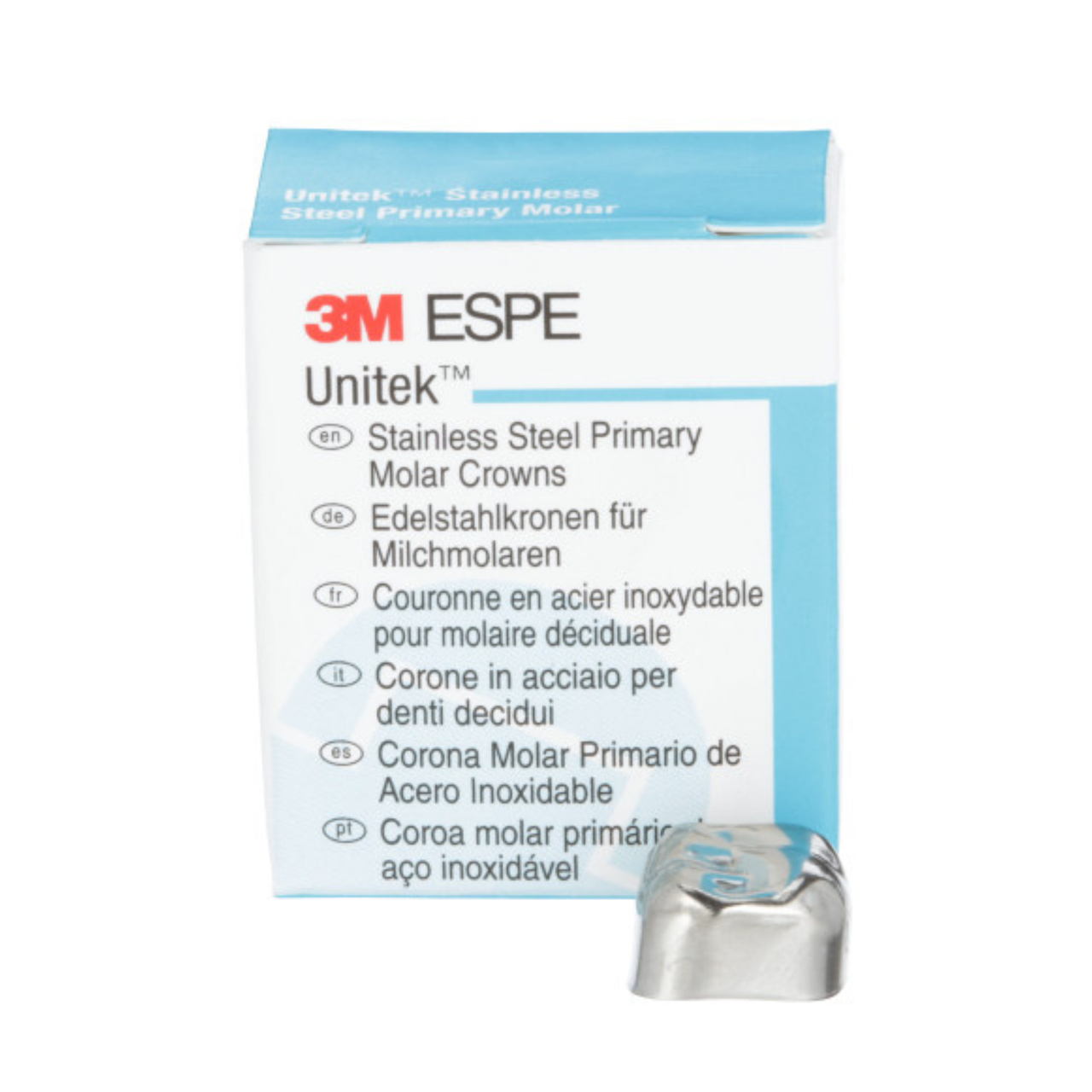 3M Unitek Stainless Steel Primary Anterior Crowns (Laterals), 5/Pk, USA Made, All Sizes