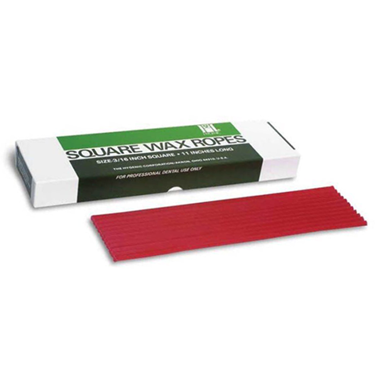 Hygenic Square Wax Ropes Red 44/Box - Dental Brands