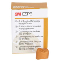 Unitek Gold Anodized Crowns Size 4 1st URB Replacement Crowns 5/Box