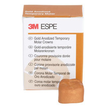 Unitek Gold Anodized Crowns Size 6 1st URM Replacement Crowns 5/Box