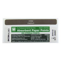Hygenic Absorbent Points Medium White 200/Box Hygenic Absorbent Points Medium White 200/Box