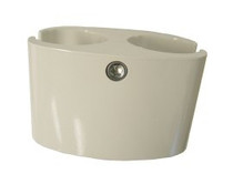 Post Clamp, Butterfly, White Post Clamp, Butterfly, White