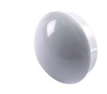 Cart End Cap, Dome Shape, Gray Cart End Cap, Dome Shape, Gray
