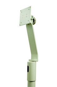 Monitor Support, Top Post Mounted, White Monitor Support, Top Post Mounted, White