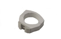 Vacuum Canister 2" Post Mount w/Gray Bracket, White Vacuum Canister 2" Post Mount w/Gray Bracket, White