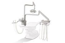 Reliance Over the Patient Automatic Dental Unit with PMU w/Cuspidor, Gray