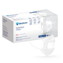 Medicom® SafeMask® Vision Procedure Earloop Face Mask, 221514 Medicom® SafeMask® Vision Procedure Earloop Face Mask, 221514