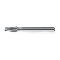 Kerr, Kerr Carbide Burs FG Surgical Length, Taper Round End X-Cut Fissure, 100/Pack, FG1702SL-100