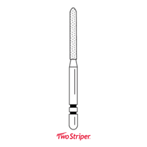 Two Striper Diamond 244.10 Bevel-End Cylinder Coarse 5/Pk