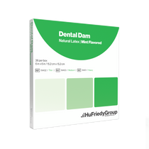 Hu-Friedy, Dental Dam, Latex, Thin, Green, Mint, 36/Box, 19402