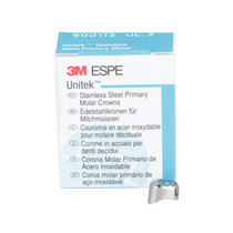 3M Unitek Stainless Steel Primary Molar Crowns, First Primary Molar, 5 Crowns