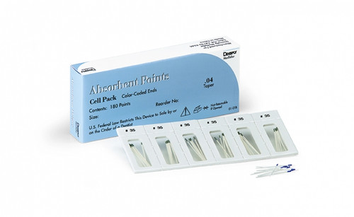 Absorbent Paper Points .06 Taper Cell Pack of 180 Absorbent Paper Points .06 Taper Cell Pack of 180