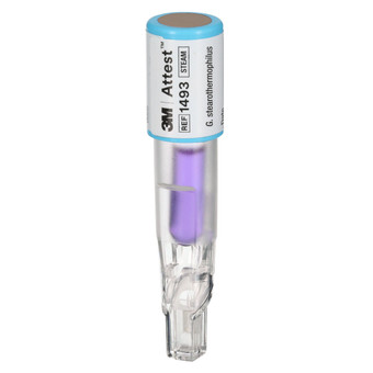 3M Attest Super Rapid Readout Biological Indicator, 1493P, Light Blue Cap, 24 min, 20/BAG 3M Attest Super Rapid Readout Biological Indicator, 1493P, Light Blue Cap, 24 min, 20/BAG