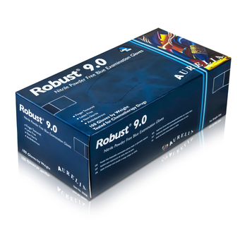 Robust 9.0 Nitrile Powder Free Gloves, 100/Box