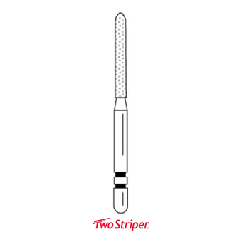 Two Striper Diamond 244.10 Bevel-End Cylinder Coarse 5/Pk