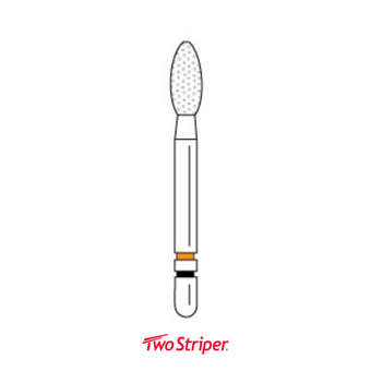 Premier, Two Striper Ztech Diamond Bur Friction Grip, 285.5ZF, 5/Pack, 2015661