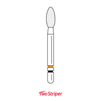 Premier, Two Striper Ztech Diamond Bur Friction Grip, 550.8ZF, 5/Pack, 2015665