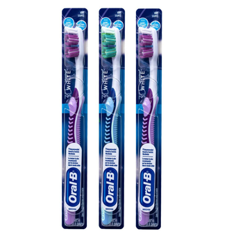 Procter & Gamble, Oral-B Vivid Whitening Toothbrush, #35 Soft, Assorted Colors, 12/Box, 80346366