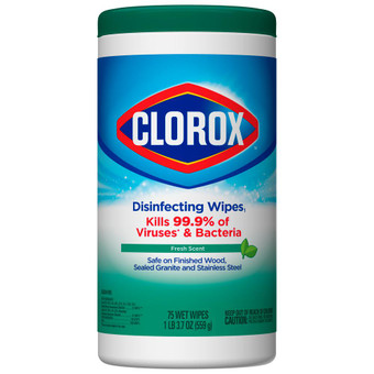 Clorox Disinfecting Wipes Fresh Scent - 75/Can