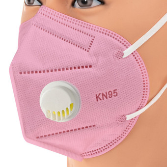 Pink KN95 Respiratory Masks 10/Box *** WITH VALVE *** Pink KN95 Respiratory Masks 10/Box *** WITH VALVE ***