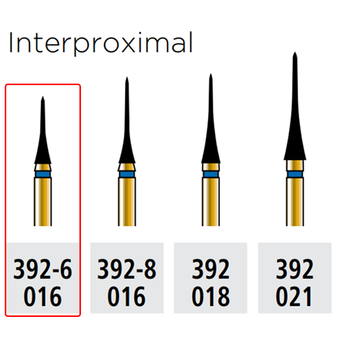 Alpen FG 392-6F 016 Interproximal Diamond Bur 5/Pk