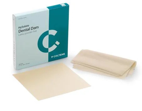 HySolate Latex Dental Dam, Light, 5" x 5", Medium, 364 Sheets