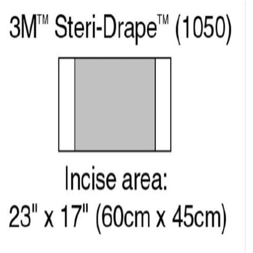 Steri-Drape Drape incise 23x17" Clr 10/Box