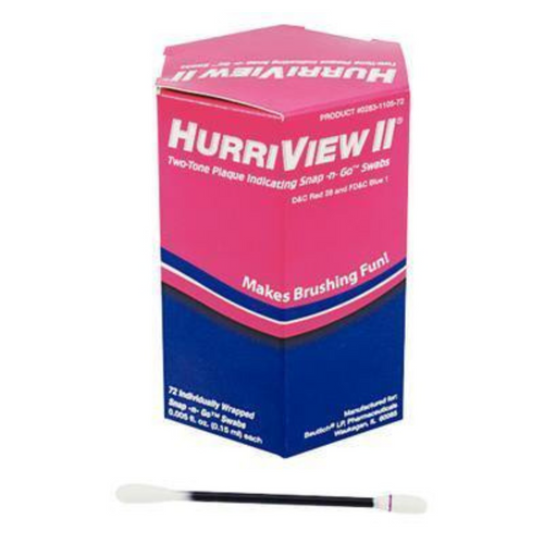 HurriView II Snap-n-Go Swabs Plaque Indicating .15mL  72/Bx