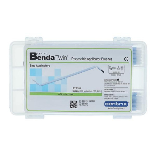 Benda Twin Double Bending Brushes Blue 200/Box